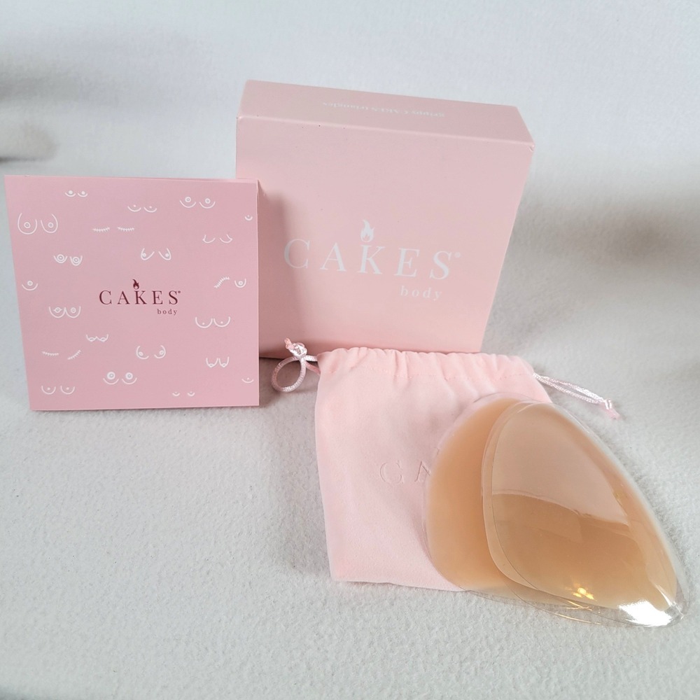 Cakes Body Womens Nipple Covers Grippy Triangle Inserts Size OS Honey Pasties